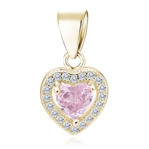 Pandantiv argint placat cu aur galben inima roz DiAmanti Z0760CG_LP-DIA (Argint 925‰ 1,2 g.) Pandantiv argint placat cu aur galben inima roz DiAmanti Z0760CG_LP-DIA (Argint 925‰ 1,2 g.)